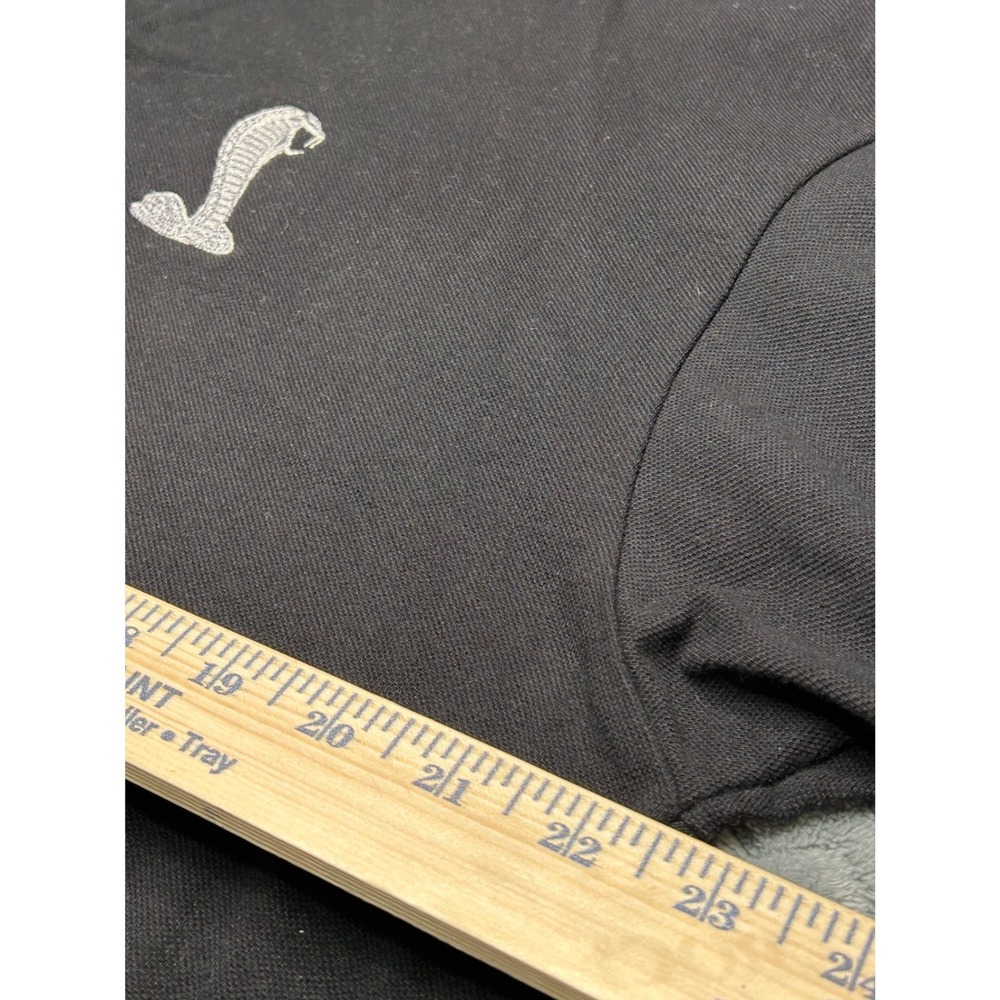 Ford Motor Company Classics Shelby Cobra Polo Shirt Mens XL Black Cotton - Picture 5 of 6